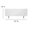 Flash Furniture Clear Acrylic Desk Partition, 18"H x 55"L, Hardware Included BR-DDIA-45139-GG